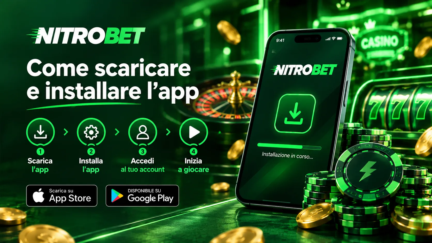 Nitrobet installare l'app